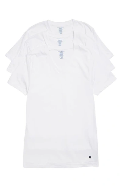 Lucky Brand 3-pack V-neck T-shirts In White