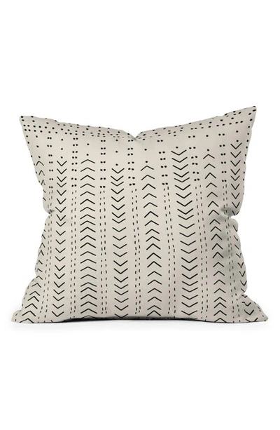 Deny Designs Iveta Mudcloth Throw Pillow In Neutral