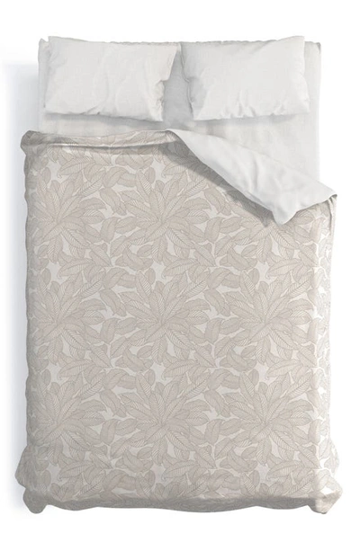 Deny Designs Iveta Melisande 3-piece Duvet Set In Taupe