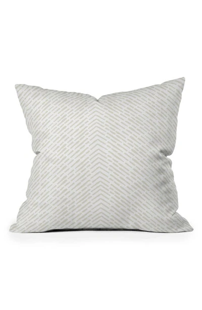Deny Designs Iveta Roux Cream Throw Pillow In Gray