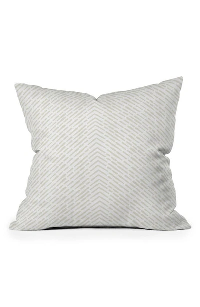 Deny Designs Iveta Roux Cream Throw Pillow In Beige