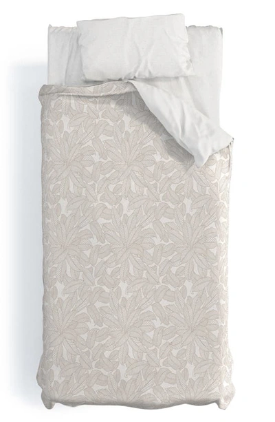 Deny Designs Iveta Melisande 2-piece Duvet Set In Gray