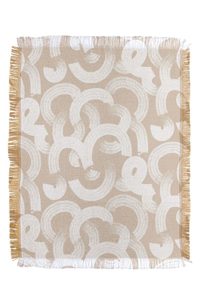 Deny Designs Becky Bailey Throw Blanket In Tan