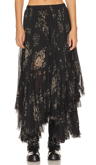 Free People Printed Clover Skirt In Night Combo