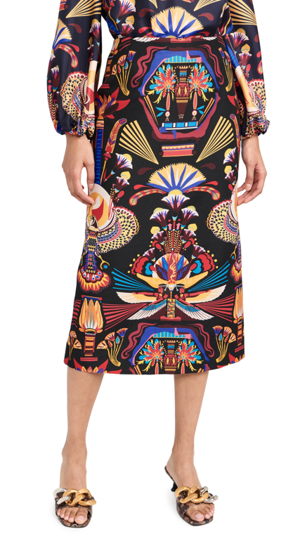 La Doublej Pencil Skirt In Multi