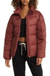 Iets Frans Puffer Jacket In Chocolate