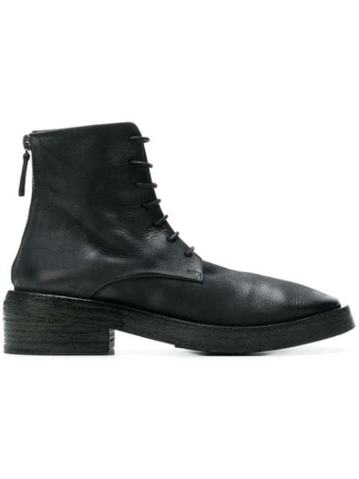 Marsèll Lace-up Ankle Boots In Black