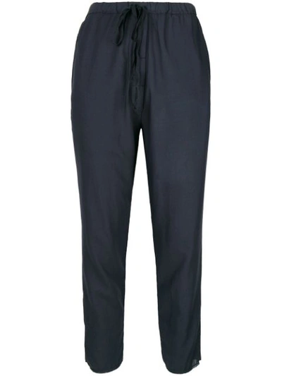 Kristensen Du Nord Drawstring Waist Trousers - Blue