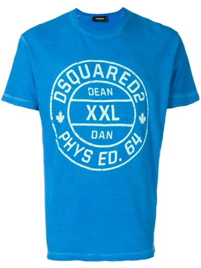 Dsquared2 Printed T-shirt In Blue