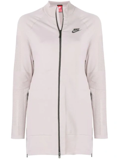 Nike Tech Knit Zipped Jacket - Pink