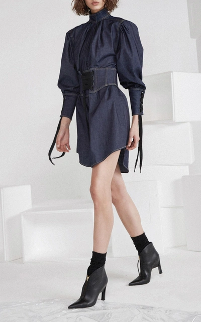 Acler Tenby Denim Dress In Blue | ModeSens
