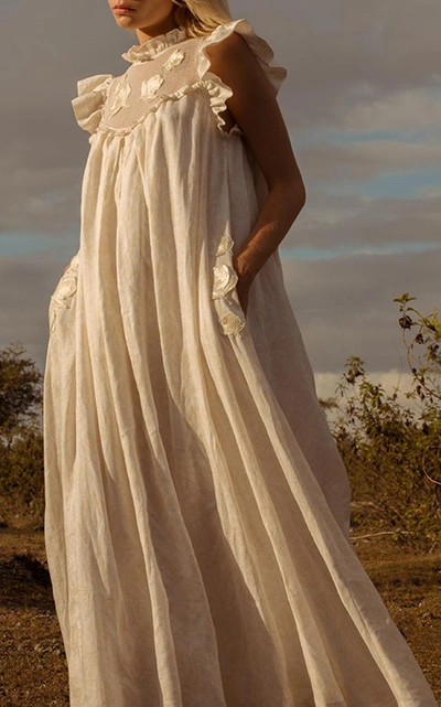 knee length dresses for ladies Innika Choo Scallop Frill Iva Biigdress