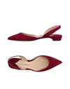 Paul Andrew Ballet Flats In Garnet