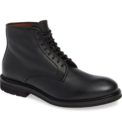 Aquatalia Renzo Water Resistant Plain Toe Waterproof Boot In Black