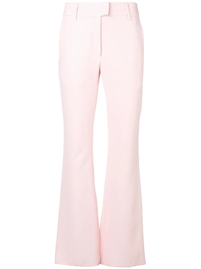Delada Tailored Straight Leg Trousers - Pink