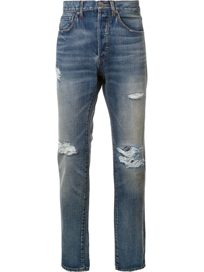 321 Distressed Mid-rise Jeans In Blue