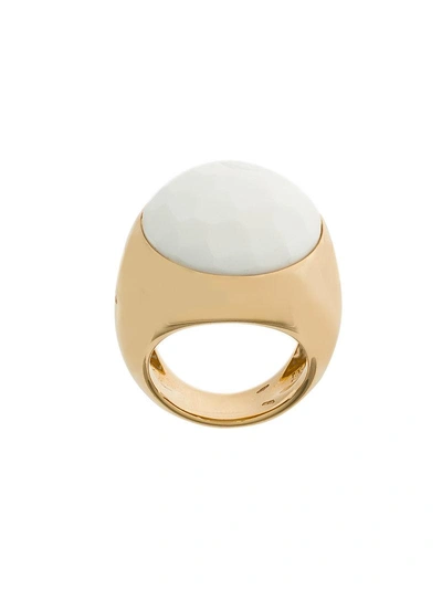 Pomellato 18kt Rose Gold Victoria Cacholong Ring - White
