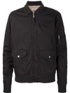 321 Zip Flight Jacket In Blue