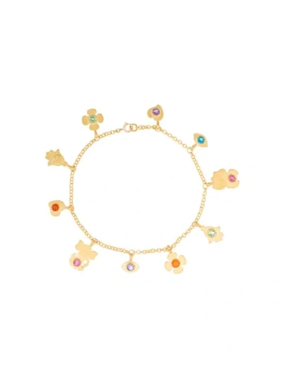 Marie Helene De Taillac Capitol Xx Collection Charm Bracelet In Metallic