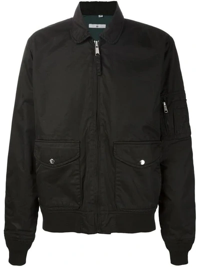 321 Zip Flight Jacket In Black