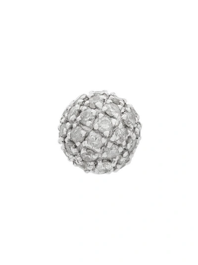 Elise Dray Embellished Ball Stud Earring - Metallic