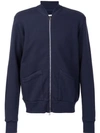 321 Patch Pockets Bomber Jacket In Blue