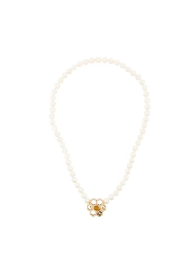 Delfina Delettrez 9kt Yellow Gold To Bee Or Not To Be Pearl Necklace