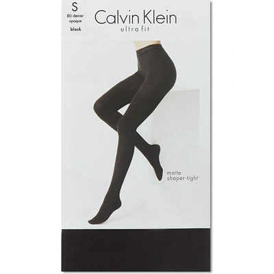 Calvin Klein Womens Black Ultra Fit 80 Denier Tights In 00 Black