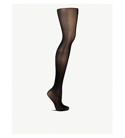 Wolford Matte Transparent Tights In Nero