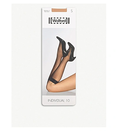 Wolford Womens Gobi Individual 10 Stretch-woven Knee-highs
