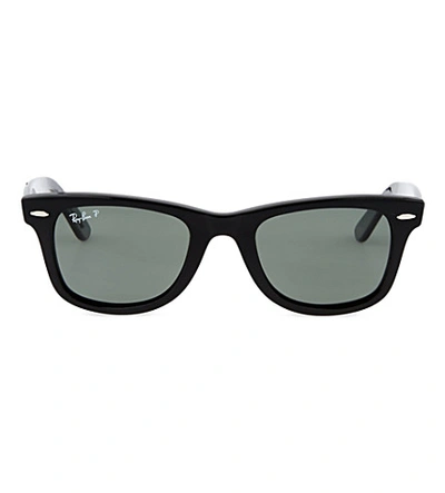 Ray Ban Black Thick Frame Wayfarer Sunglasses Rb2140 In Nero | ModeSens