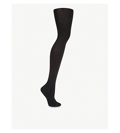 Falke Merino-blend Tights In Black