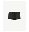 Skin Raffaela Cotton Pyjama Shorts In Black