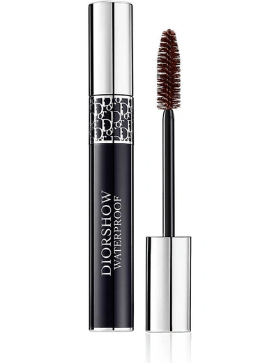 Dior Brown Show Waterproof Mascara 11.5ml In Chestnut