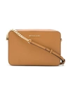 Michael Michael Kors Saffiano Leather Cross-body Bag In Luggage