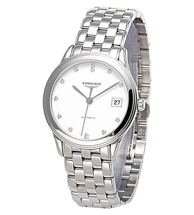 Longines L4.774.4.27.6 Heritage Stainless Steel Watch In Silver