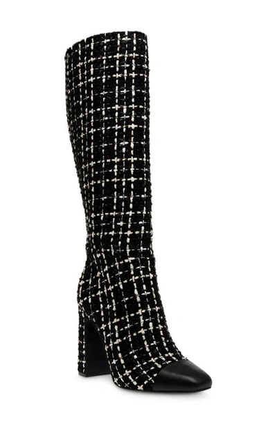 Steve Madden Ally Cap Toe Knee High Boot In Black Mult