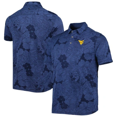 Tommy Bahama Navy West Virginia Mountaineers Miramar Blooms Polo