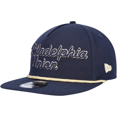 New Era Navy Philadelphia Union Script Golfer Adjustable Hat