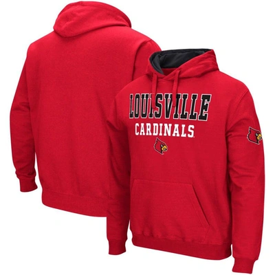 Colosseum Red Louisville Cardinals Sunrise Pullover Hoodie