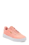 Puma Carina 2.0 Sneaker In Poppy Pink-gold-gold-white