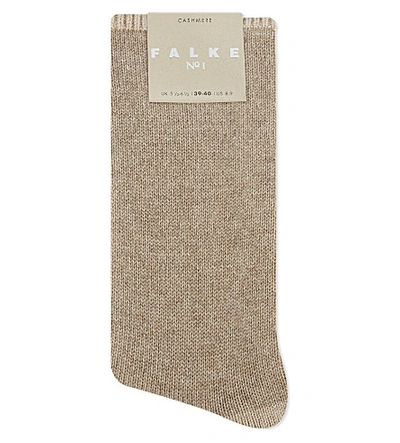 Falke Womens 4060 M.beige No1 Pure Cashmere Socks
