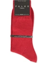 Falke 'tiago' Cotton Blend Crew Socks In Red