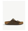 Birkenstock Arizona Faux-leather Sandals In Mocha