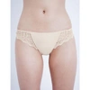 Simone Perele Womens Peau Rose Caresse Jersey And Stretch-lace Tanga Briefs