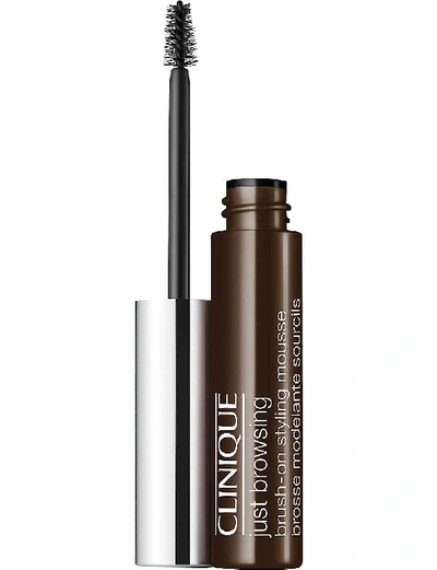 Clinique Black Brown Just Browsing Brush-on Styling Mousse In Brown,black