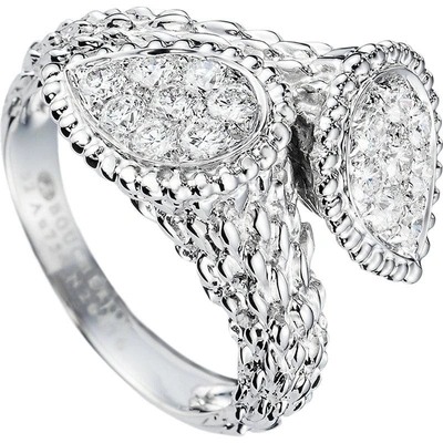 Boucheron Women's Serpent Bohème Toi Et Moi 18k White Gold & Diamond Ring