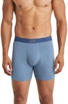 Saxx Ultra Super Soft Relaxed Fit Boxer Briefs In Stone Blue Heather