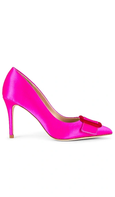 L Agence Helene Pointed Toe Pump In Pink