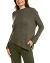 Allsaints Ridley Cropped Wool Cashmere Mix Sweater In Green